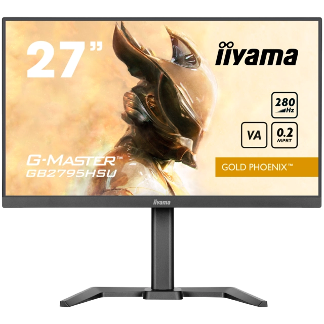 27inch Fast VA Gaming G-Master Gold Phoenix Free Sync Premium 1920x1080 at280Hz 300cd 4000:1 HDMI DP Speakers USB Black Tuner 15cm Height Stand