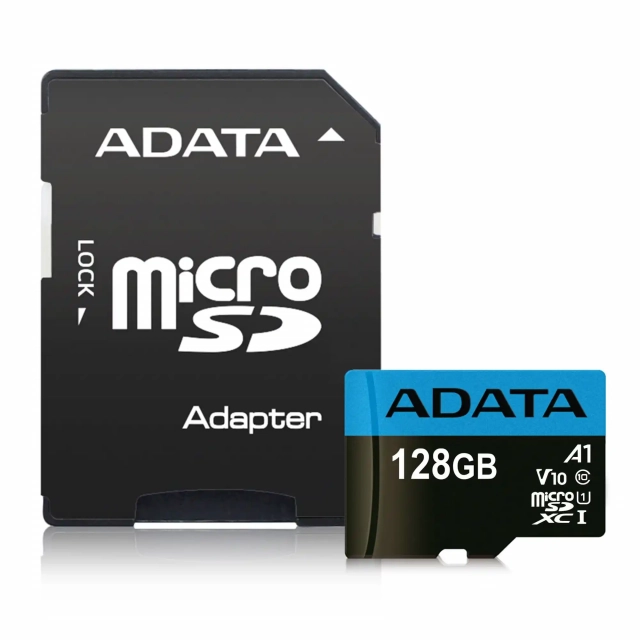 A-DATA Memorijska kartica UHS-I MicroSDXC 128GB class 10 + adapter AUSDX128GUICL10A1-RA1 