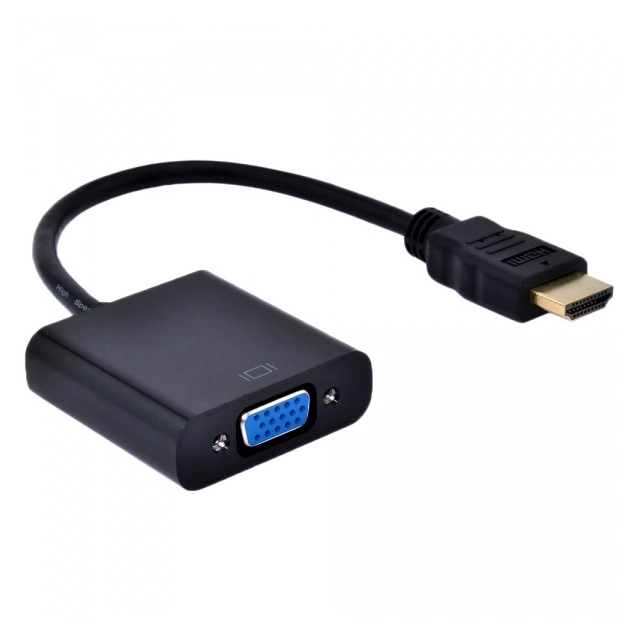 Adapter GEMBIRD HDMI to VGA with audio Black
