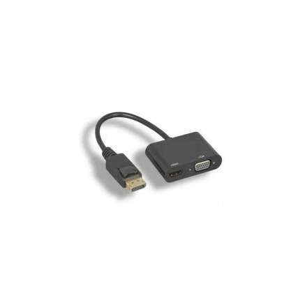 Adapter- Konverter Displayport(M) - HDMI 4K+VGA(F) Linkom