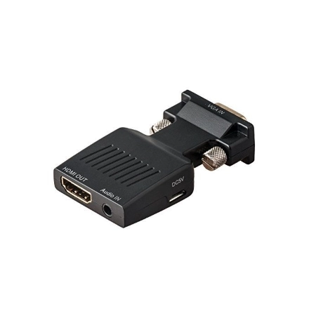 Adapter-konvertor VGA/M IN na HDMI/F OUT  + 3.5mm Linkom NEW