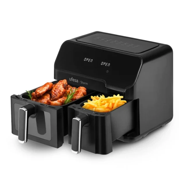 AirFryer Ufesa Storm/bezuljna/dupla posuda/zapremina 9L(5.5L+3.5L)8 programa