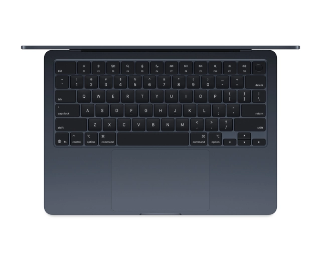 APPLE MacBook Air 13.6 inch M4 10-core CPU 8-core GPU 16GB 256GB SSD Midnight (MW123) NOB 