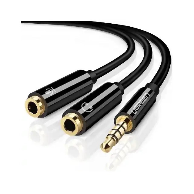 Audio kabl 3,5mm 1xM/2xŽ Ugreen 0,2m AV141