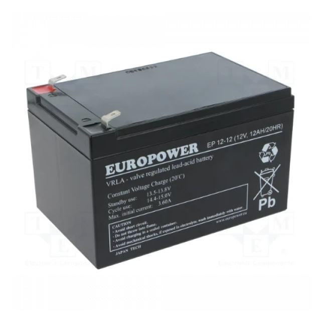 Baterija za UPS EuroPower ES12-12A 12V 12Ah