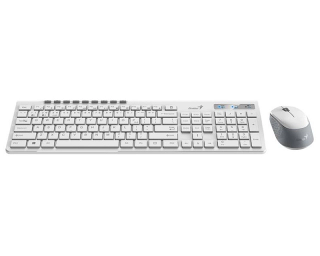 Bežična tastatura i miš Genius SlimStar 8230 YU bela