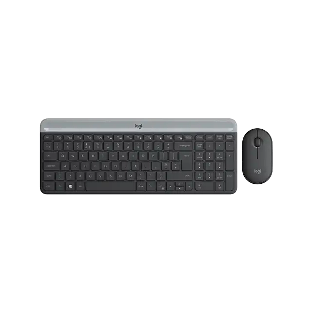 Bežična tastatura + Miš Logitech MK470 Slim US Graphite