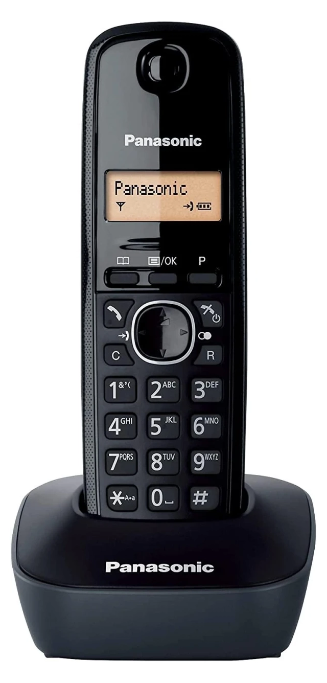 Bežični telefon Panasonic KX-TG1611SPH crni