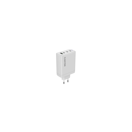 CANYON charger OnCharge 120 GAN Total 120W MAX 3 USB-C +1 USB-A White EU plug