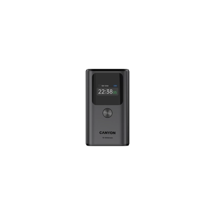 CANYON power bank OnPower 130 TFT 10000 mAh PD30W Dark Grey