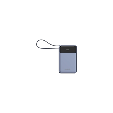 CANYON power bank OnPower 600 built-in cable 20000 mAh PD65W Dark Grey