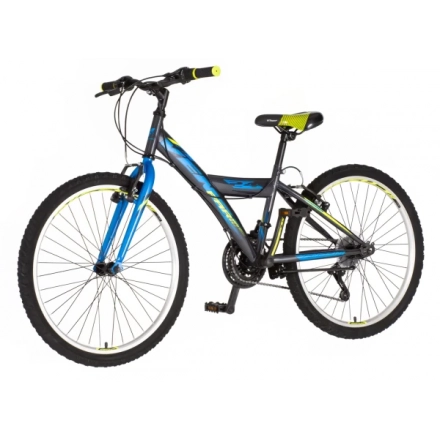 Dečija bicikla Venssini Junior Parma 24/V-brake kontra/18 brzina/plavo siva