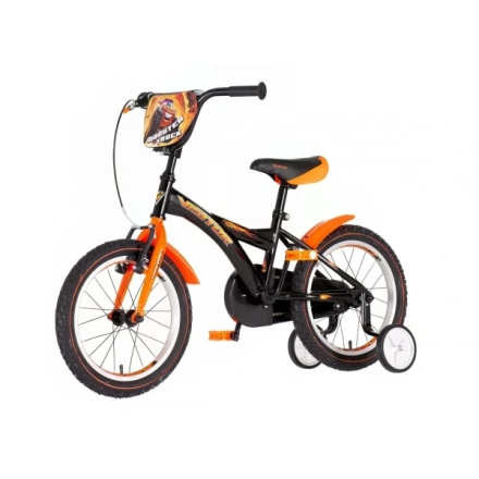 Dečija bicikla Visitor truck 16/V-brake kontra/pomoćni točkići/narandžasta-crna
