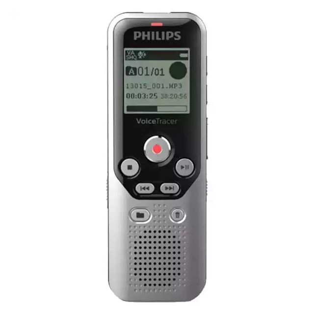 Diktafon Philips DVT1250 Mono/8GB/LCD/microSD slot/2x AAA