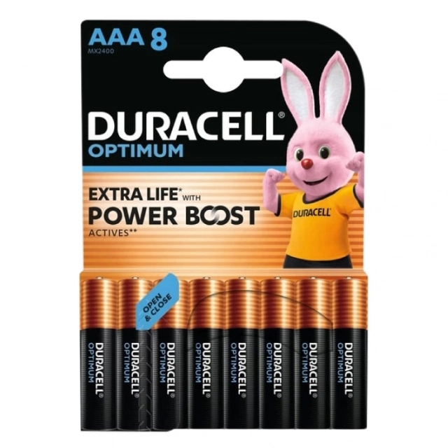 Duracell OPTIMUM alkalne baterije AAA DUR-OPT-LR03/BP8n