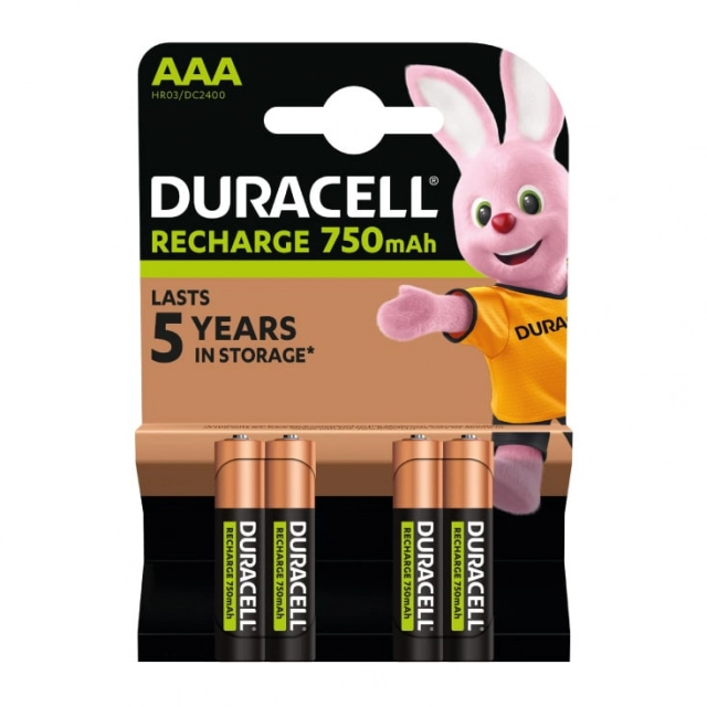 Duracell punjive baterije AAA 750 mAh DUR-NH-AAA750/BP4n