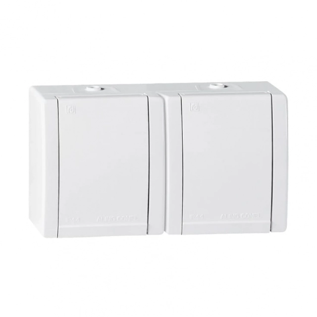 Dvopolna utičnica dvostruka 16A 250V IP44 ALC2412.00