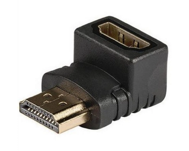 E-GREEN Adapter HDMI (M) - HDMI (F) pod uglom crni 