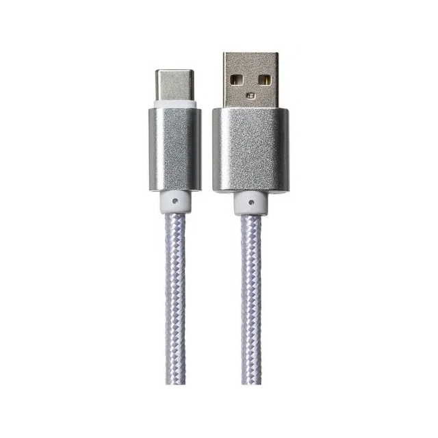 FAST ASIA Kabl USB 2.0 Tip-A  na Tip-C 1m (srebrni) 