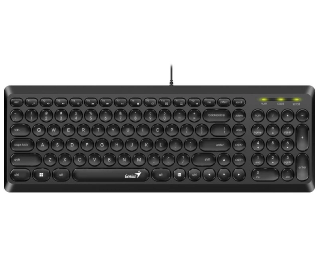 GENIUS Slimstar Q200 USB US crna tastatura 