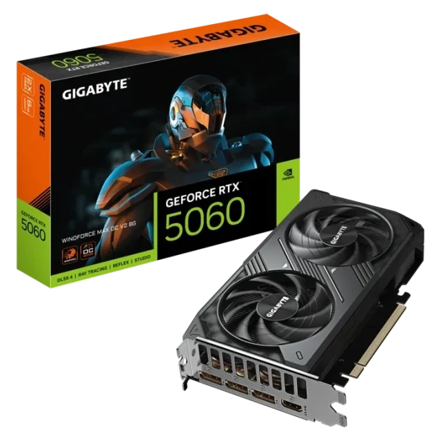 GIGABYTE nVidia GeForce RTX 5060 WINDFORCE MAX OC V2 8GB 128bit GV-N5060WF2MAX OCV2-8GD rev. 1.0 grafička karta