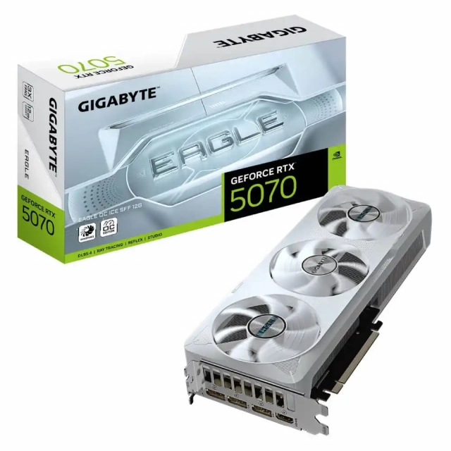 Graficka karta Gigabyte GeForce RTX 5070 Eagle OC ICE GDDR7 12GB 192bit 3xDP/HDMI