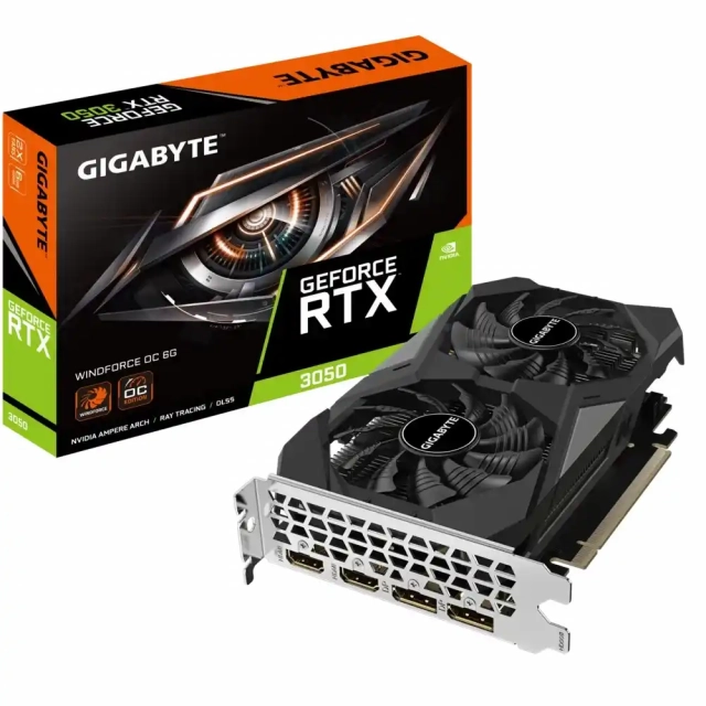 Graficka karta GIGABYTE GV-N3050WF2OCV2-6GD NVD/6GB/GDDR6/96bit/crna