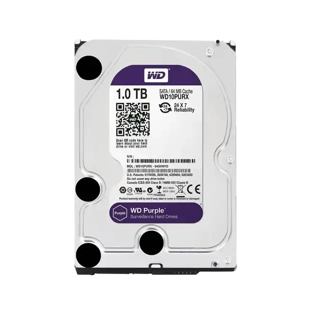 Hard disk 1TB SATA3 Western Digital Caviar 64MB WD10PURZ  Purple
