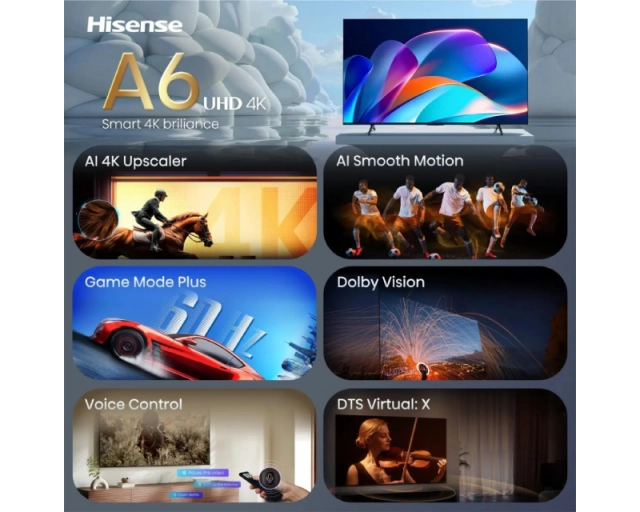 HISENSE 50 inča 50A6S LED 4K UHD Smart TV 
