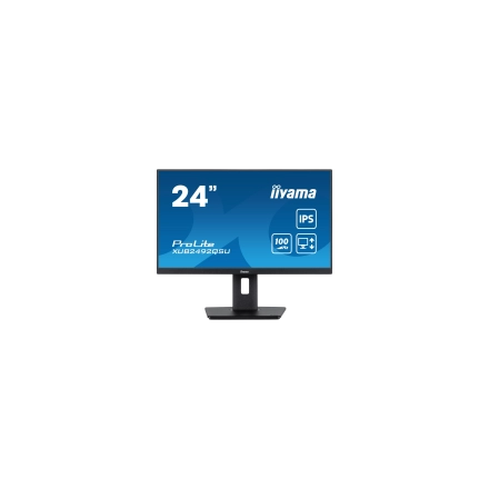 IIYAMA Monitor LED XUB2492QSU-B1 23.8" IPS 2560 x 1440 @100Hz 300 cd/m² 1000:1 0.5ms HDMI DP USB-Hub 	height, swivel, tilt, pivot (rotation both sides) 3y