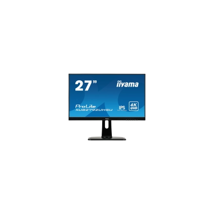 IIYAMA Prolite XUB2792UHSU-B6 Business Monitor - 68.5 cm (27''), 4K UHD (3840x2160), IPS LED, 60Hz, 4ms, 350 cd/m², matte / black
