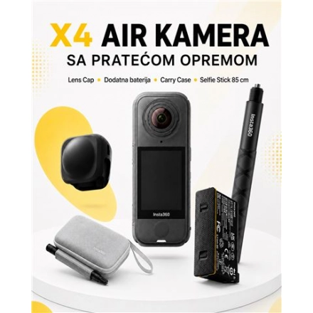 Insta360 X4 Air St Bdl+LensC+Battery+SelfieS+Case