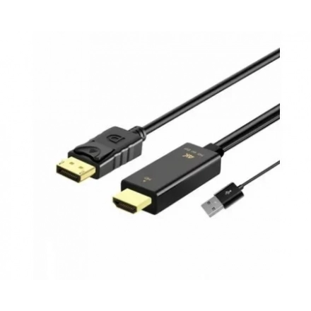 Kabl Displayport - HDMI M/M +USB 2.0/Linkom 1.8m