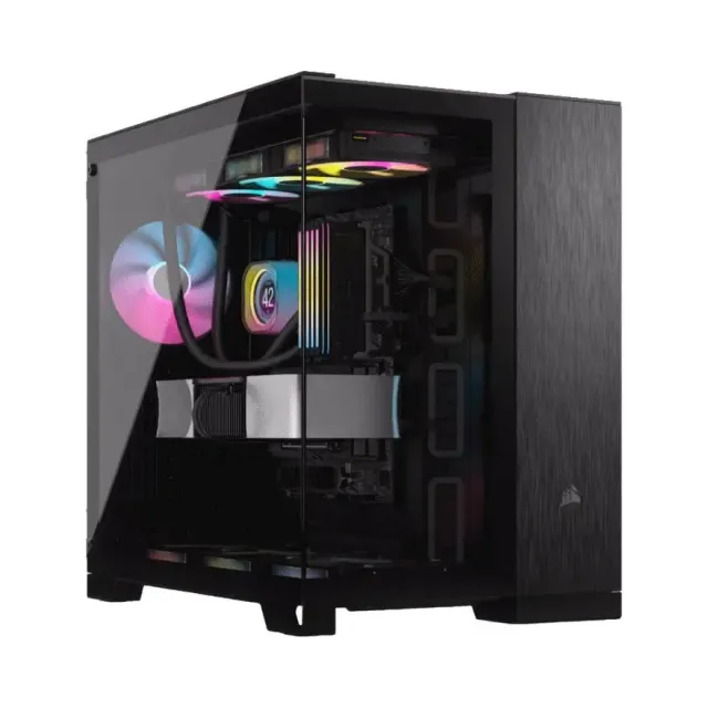 Kucište CORSAIR 6500X Mid-Tower/dve komore/kaljeno staklo/bez napajanja/crna/obsidijan aluminijum