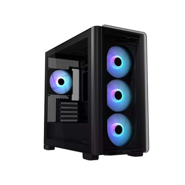 Kućište ASUS A23 PLUS TG ARGB/Micro-ATX/Mini-ITX/kaljeno staklo/no PSU/Crno