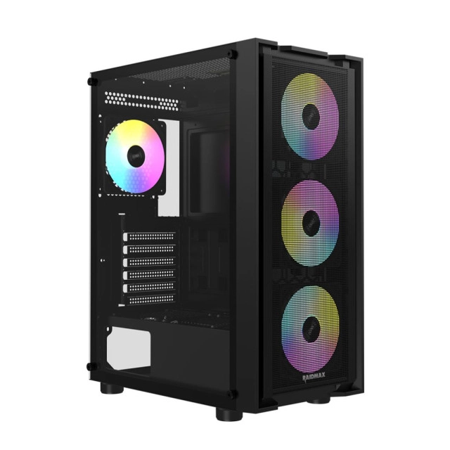 Kuciste Raidmax Vector 216 Black 4 x RGB fan/Window/650W+ 600W 80+Gold budle