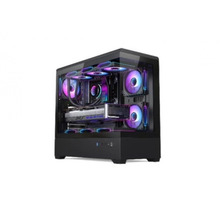 Kuciste Stars Solution S04 Crno, Tempered Glass 3x12cm Argb