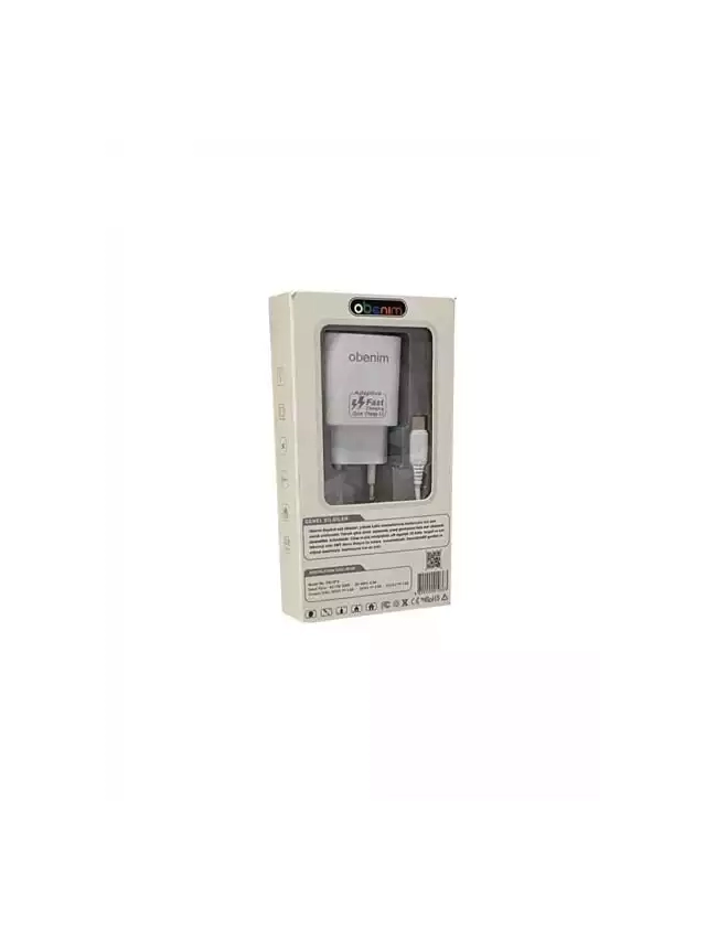 Kućni brzi punjač Obenim 3.0A 2u1 Type C sa USB-C kablom