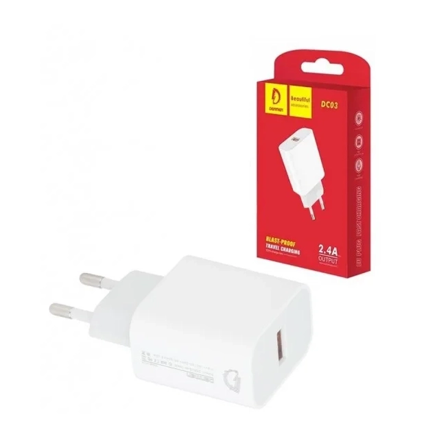Kućni punjač Denmen DC30 2.4A USB-A