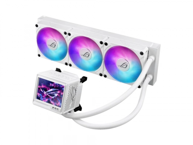 Kuler za CPU ASUS ROG RYUJIN III 360 EXTREME WHT/3x120mm/ARGB/3.5" LCD/vodeno hladenje/bela