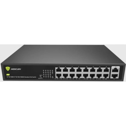 LAN Switch Mercury H1016PL PoE 10/100Mbps