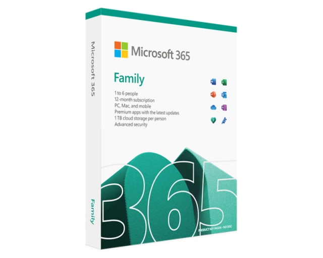 Licenca MICROSOFT Retail Microsoft 365 Family FY25H2 /32bit/64bit/English/6 korisnika/1 godina