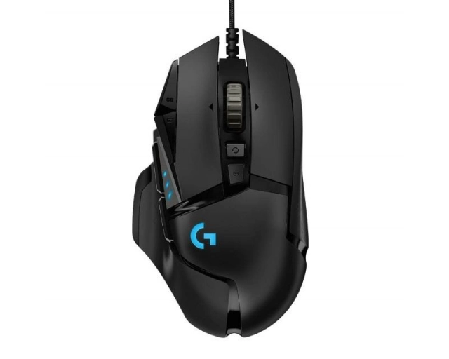 LOGITECH G502 Corded Gaming Mouse - HERO - BLACK - USB - EER2