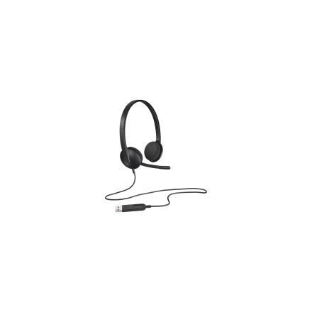 LOGITECH H340 Corded Headset - BLACK - USB