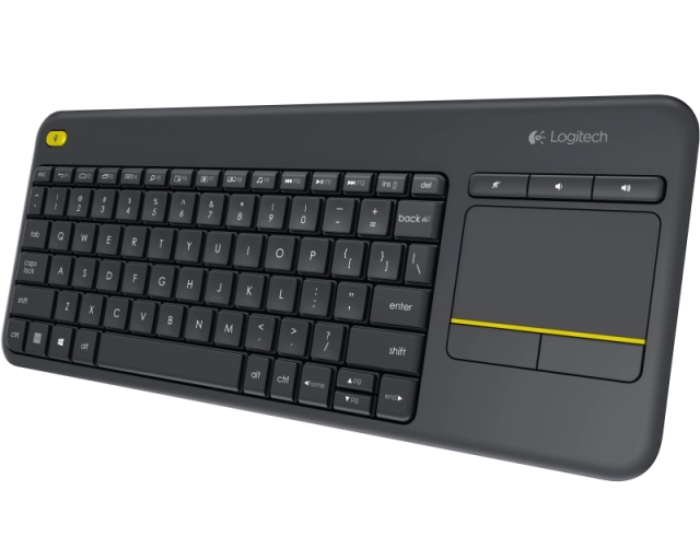 LOGITECH K400 Plus Wireless Touch Keyboard - BLACK - US INT'L