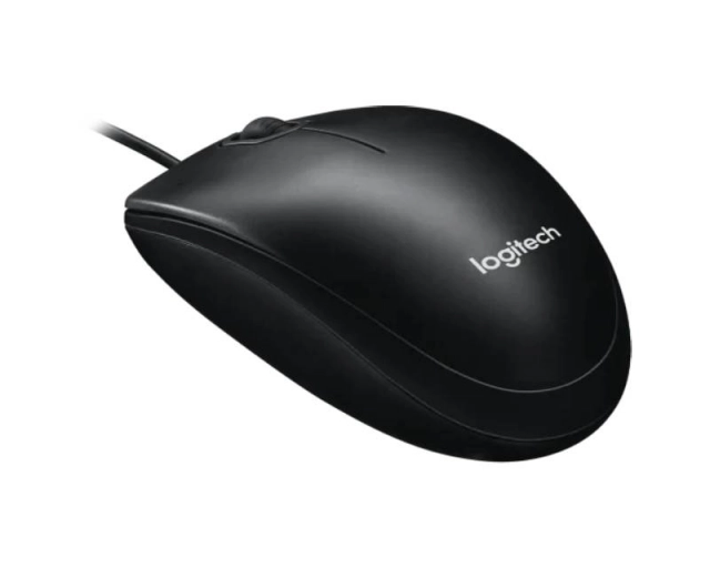 LOGITECH M100 Corded Mouse - BLACK - USB
