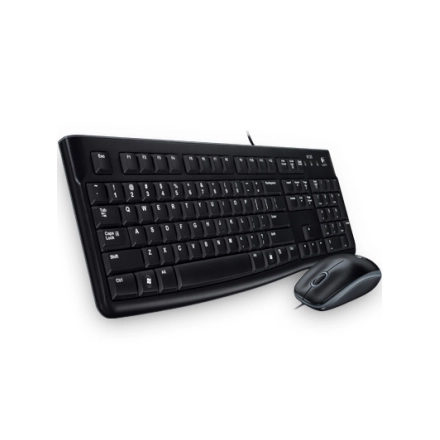 LOGITECH MK120 Corded Combo - BLACK - USB - HRV-SLV-SRB