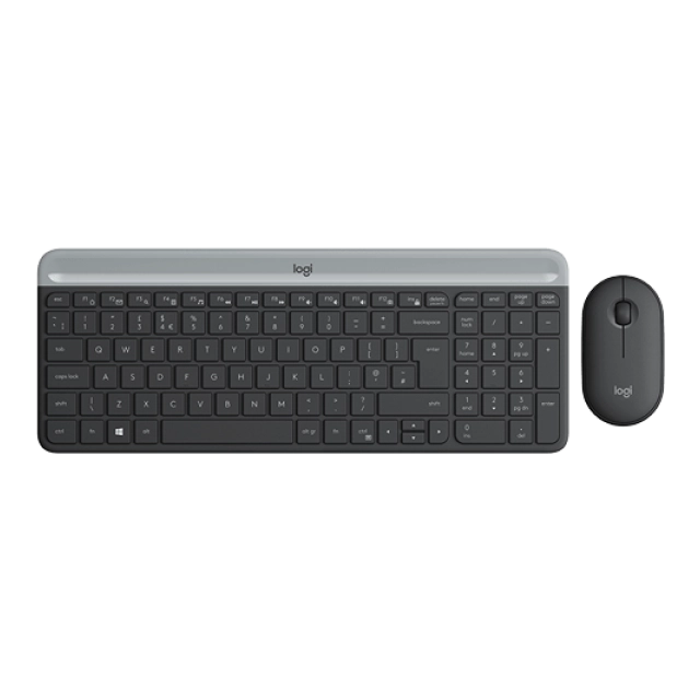 LOGITECH MK470 Slim Wireless Combo - GRAPHITE - HRV-SLV-SRB