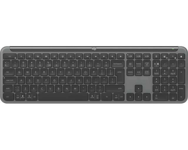 LOGITECH SIGNATURE SLIM WIRELESS KEYBOARD K950 - GRAPHITE - US INT'L - 2.4GHZ/BT - INTNL-973