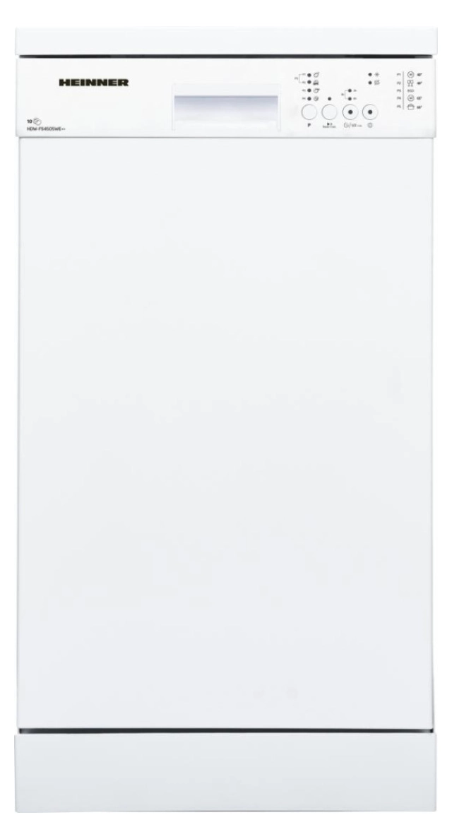 Mašina za pranje sudova HEINNER HDW-FS4552WE++ 10kompleta/5prog/45cm/bela
